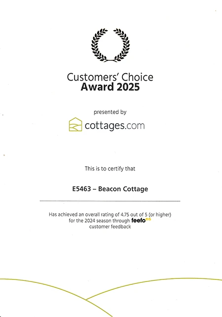 Beacon Cottage Customer Choice Award