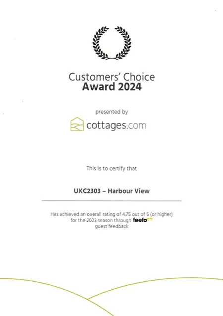 Harbour View Customer Choice Award
