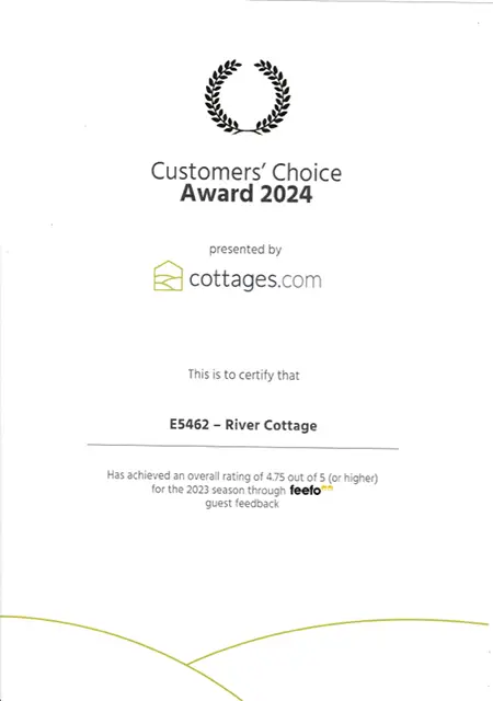 River Cottage Customer Choice Award
