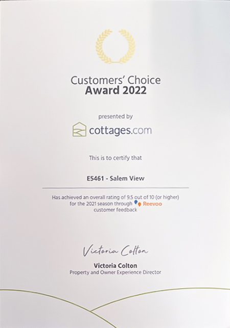 Salem View Customer Choice Award