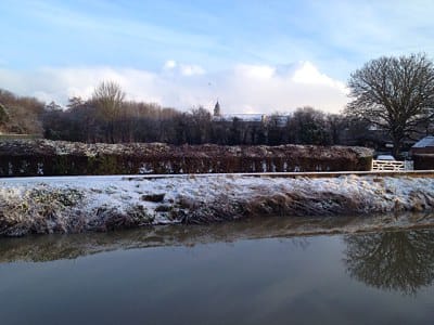 Winter scenes of Riverside Farm Cottages